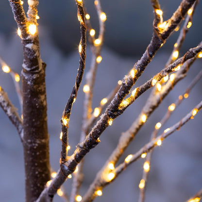 Large Indoor/Outdoor Birch Tree with 600 Warm White Lights | Plow & Hearth