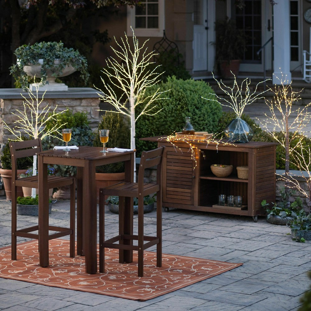 Large Indoor/Outdoor Birch Tree with 600 Warm White Lights | Plow & Hearth