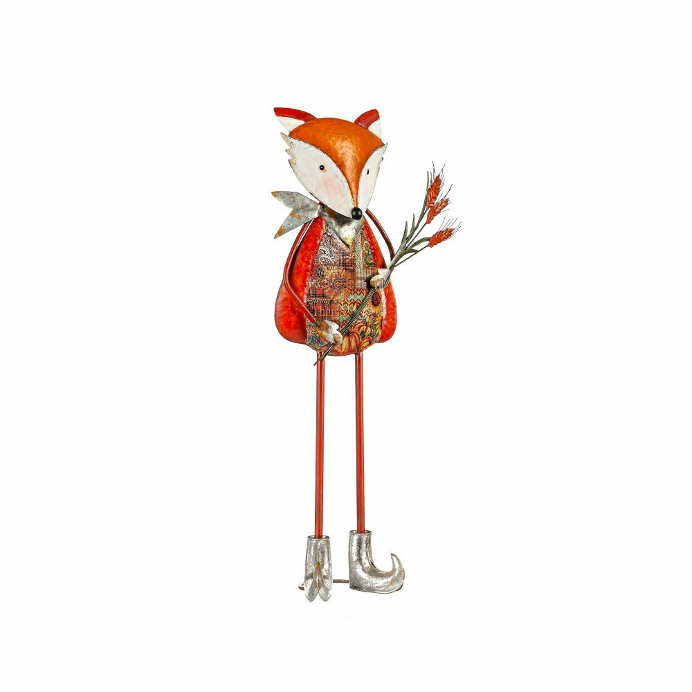Fall Fox Metal Statuary, Set of 2 | Plow & Hearth