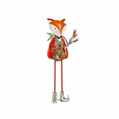 Fall Fox Metal Statuary, Set of 2 | Plow & Hearth