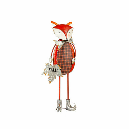 Fall Fox Metal Statuary, Set of 2 | Plow & Hearth