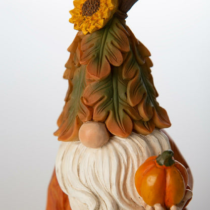 Harvest Gnome on Pumpkin Statuary | Plow & Hearth