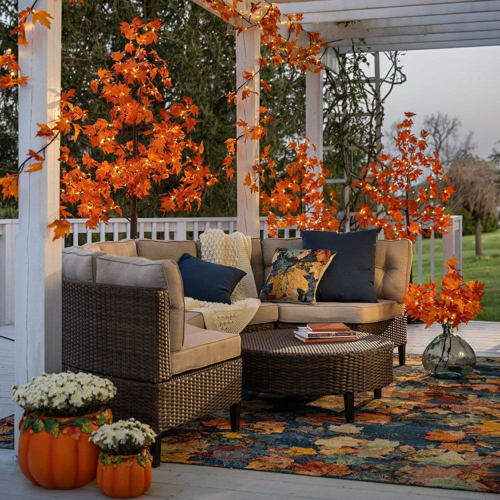 Indoor/Outdoor Electric Lighted Maple Tree, 4'H with 48 Lights | Plow & Hearth