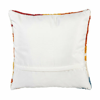 Indoor/Outdoor Fall Leaves Hooked Polypropylene Throw Pillow 18"x18" | Plow & Hearth