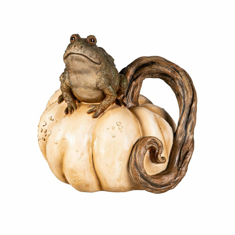 Toad on Pumpkin Statue | Plow & Hearth