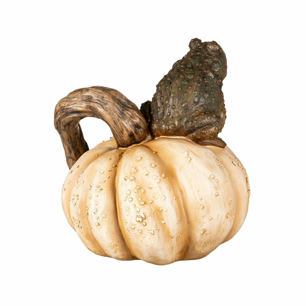 Toad on Pumpkin Statue | Plow & Hearth