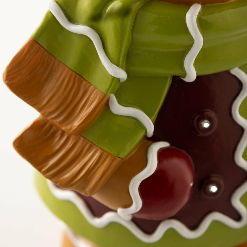Indoor/Outdoor Lighted Gingerbread Boy Shorty Statue | Plow & Hearth
