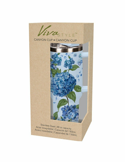 VivaStyle Hydrangea Haven Tumblers Stainless Steel Canyon Cup | Plow & Hearth