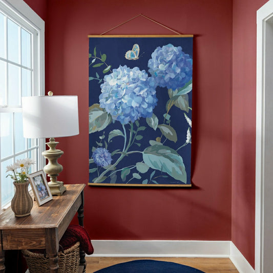 VivaStyle Hydrangea Haven Indoor Wall Décor Canvas Tapestry, Hydrangea | Plow & Hearth