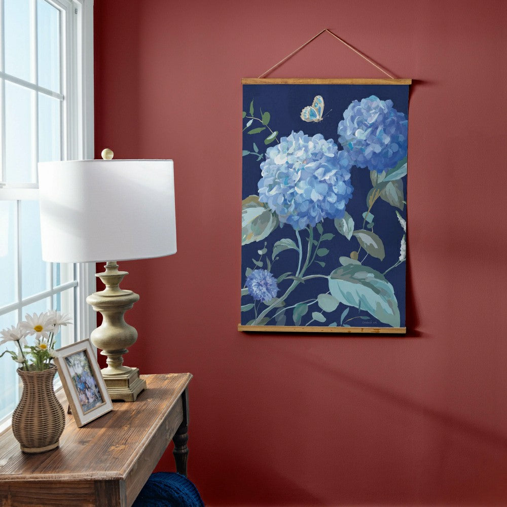 VivaStyle Hydrangea Haven Indoor Wall Décor Canvas Tapestry, Hydrangea | Plow & Hearth