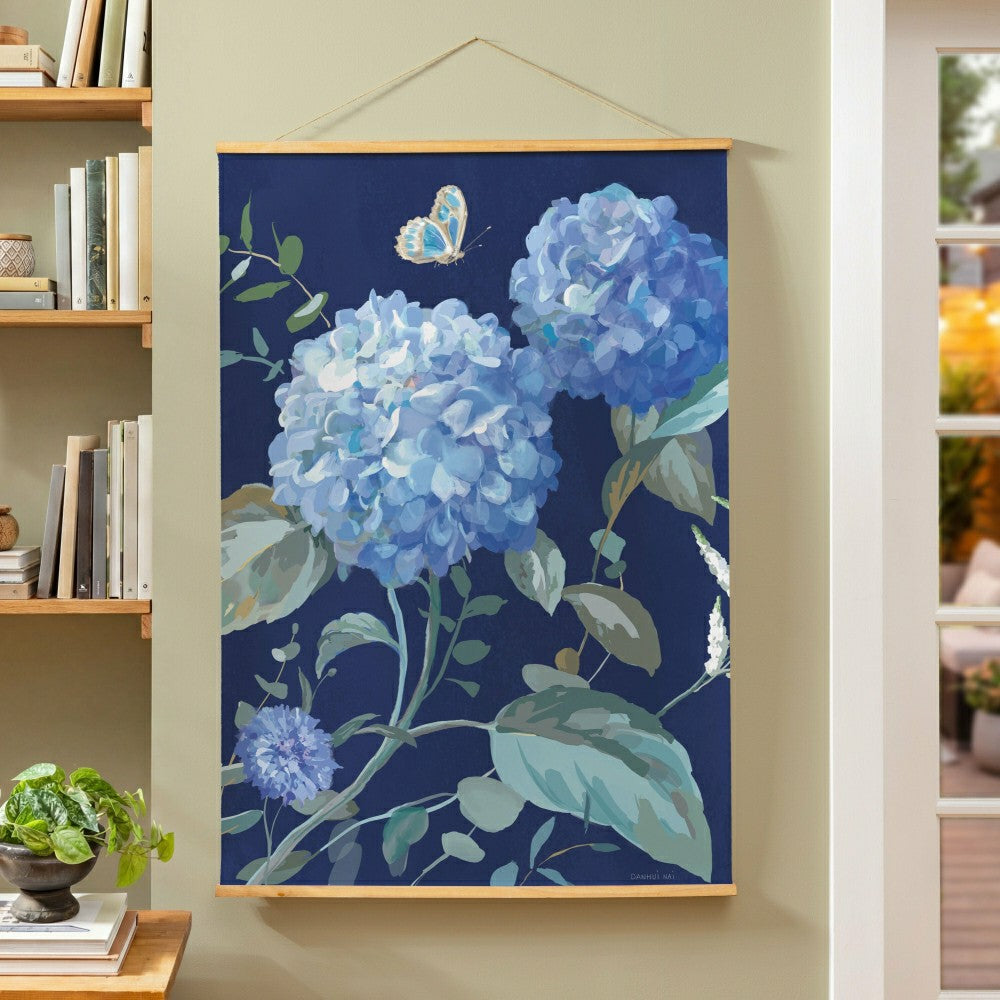 VivaStyle Hydrangea Haven Indoor Wall Décor Canvas Tapestry, Hydrangea | Plow & Hearth