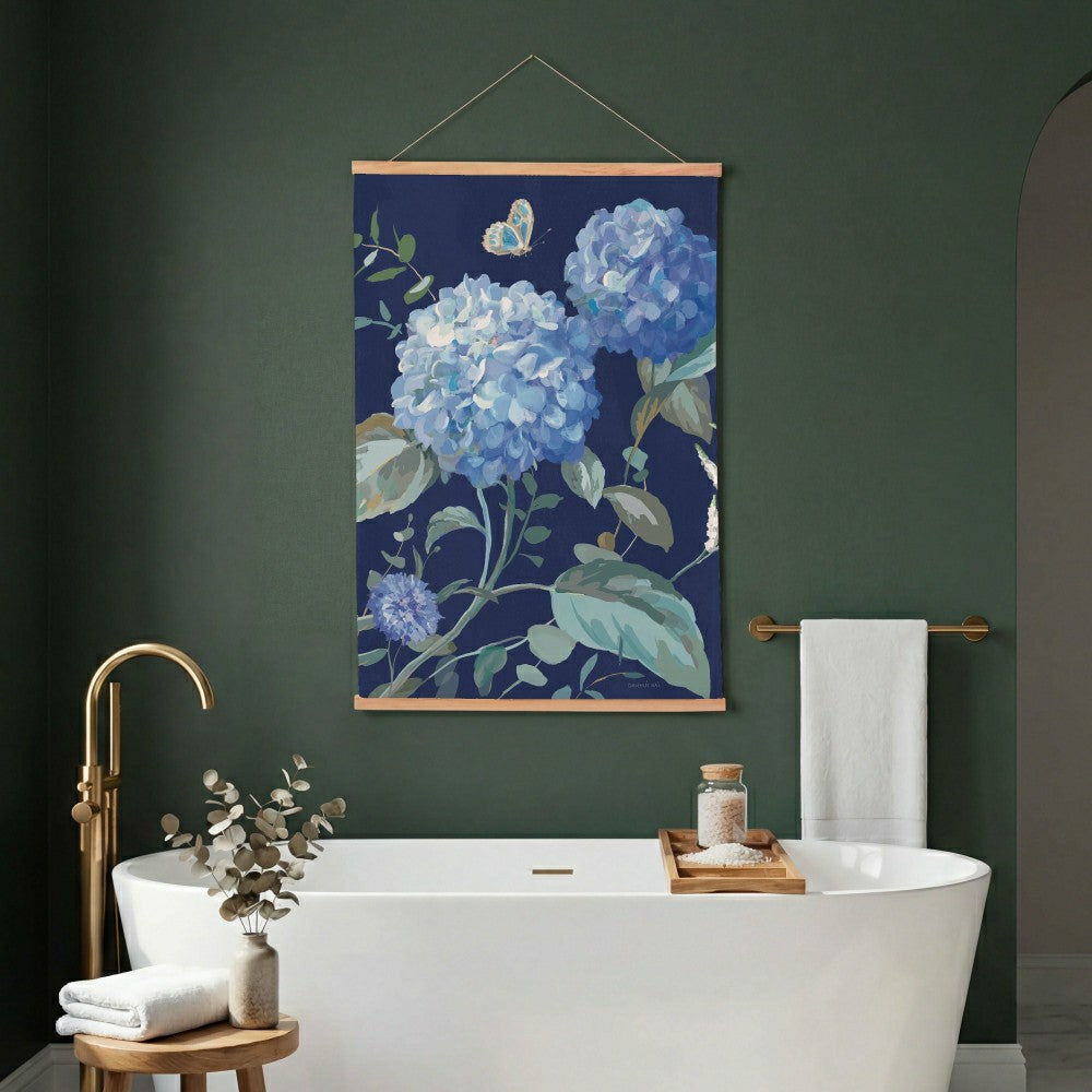 VivaStyle Hydrangea Haven Indoor Wall Décor Canvas Tapestry, Hydrangea | Plow & Hearth