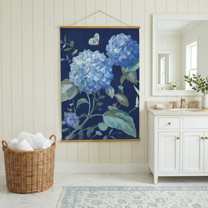 VivaStyle Hydrangea Haven Indoor Wall Décor Canvas Tapestry, Hydrangea | Plow & Hearth