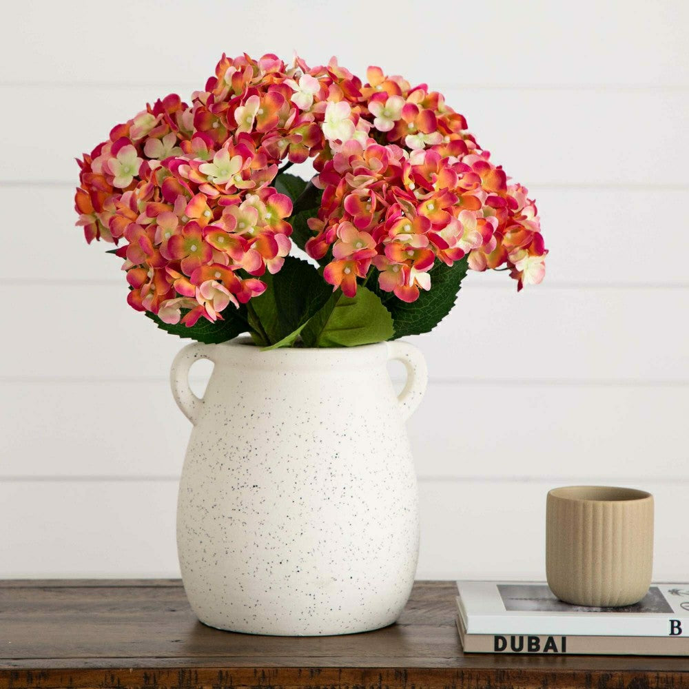20" Artificial Hydrangea Flower Stem, Set of 3 | Plow & Hearth