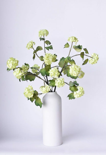 30" Faux Green Snowball Hydrangea Stem | Plow & Hearth