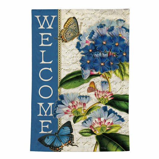 Floral Horse Welcome Moire House Flag | Plow & Hearth