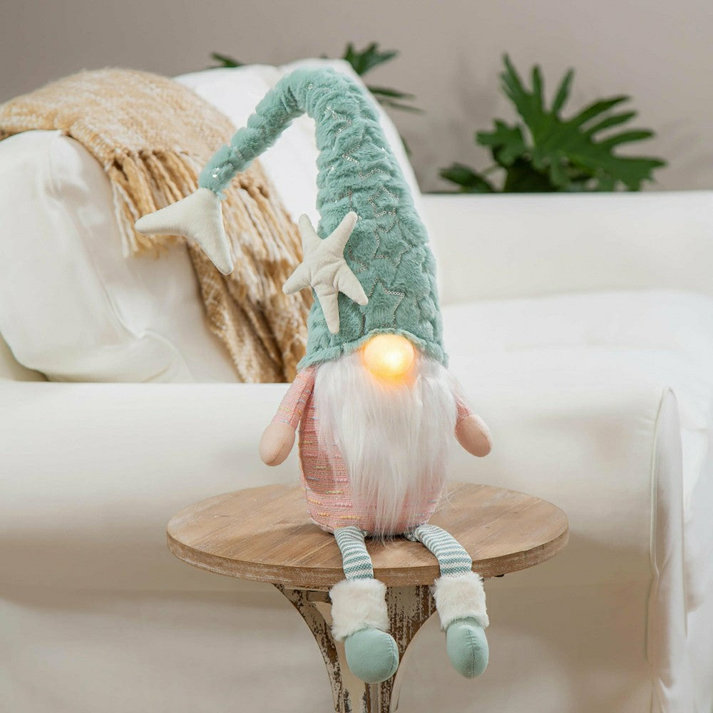 Lighted Mermaid Gnome Table Décor | Plow & Hearth