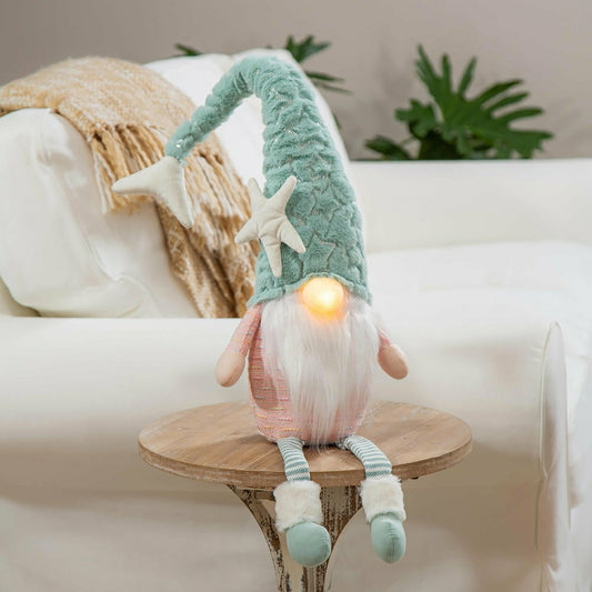 Lighted Mermaid Gnome Table Décor | Plow & Hearth