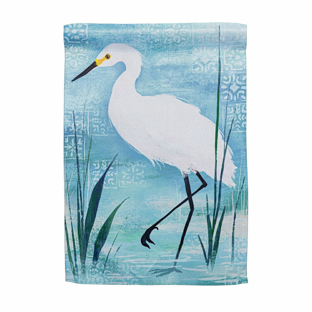 Blue Heron Reversible Suede Garden Flags | Plow & Hearth