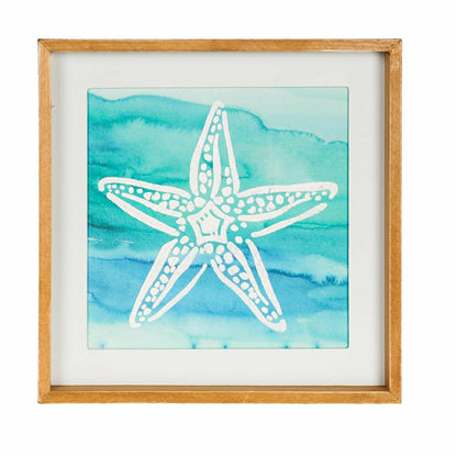 Sand Dollar and Starfish Framed Wall Art, Set of 2 | Plow & Hearth