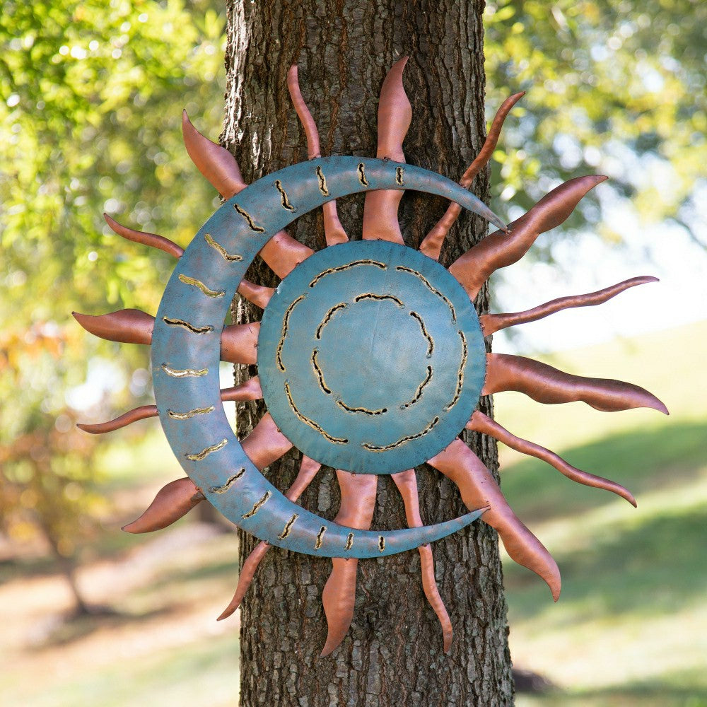 Verdigris Sun And Moon Wall Art | Plow & Hearth