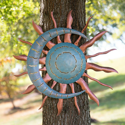 Verdigris Sun And Moon Wall Art | Plow & Hearth