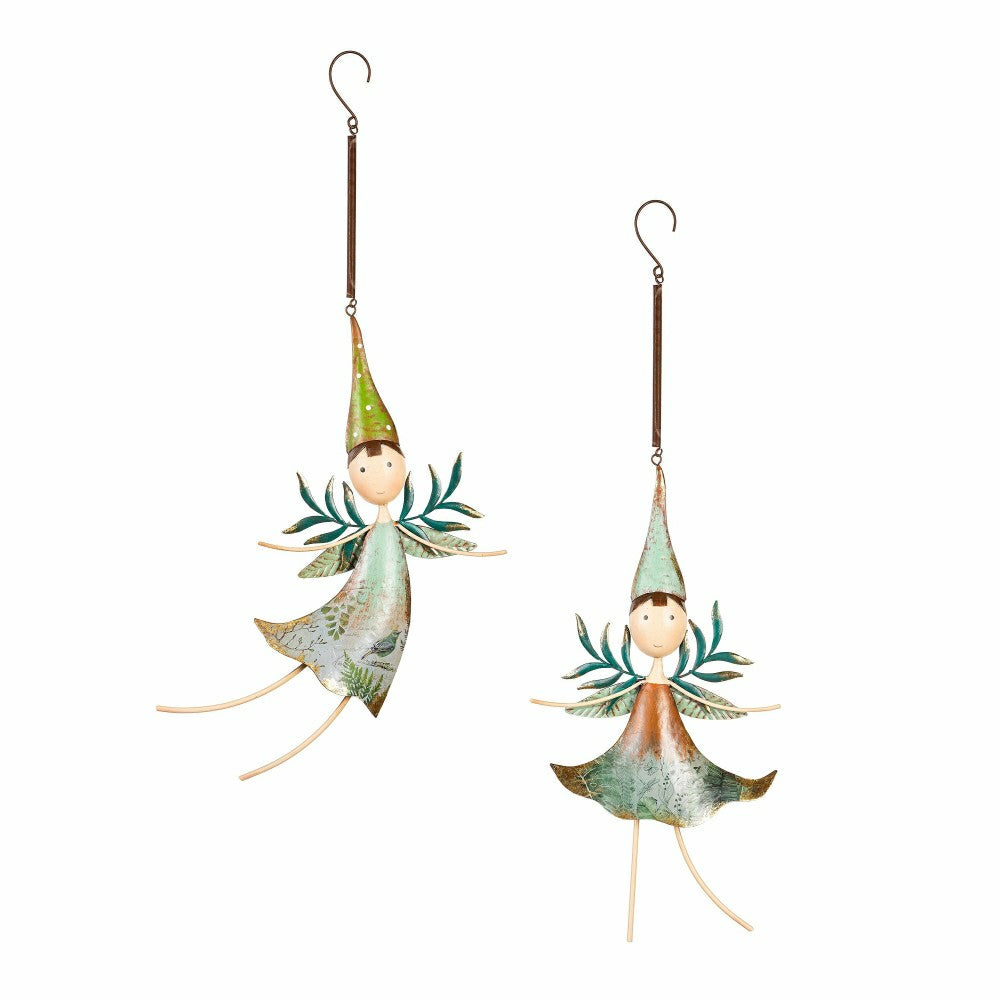 Metal Fairies Hanging Décor, Set of 2 | Plow & Hearth