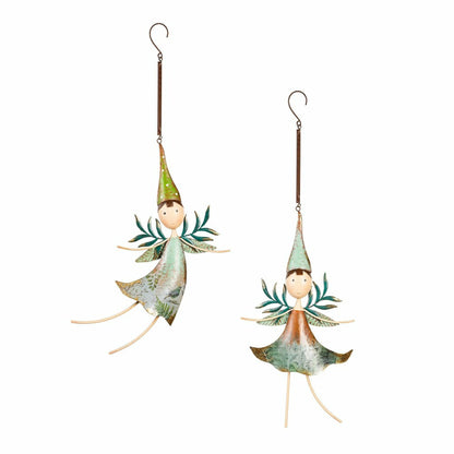Metal Fairies Hanging Décor, Set of 2 | Plow & Hearth