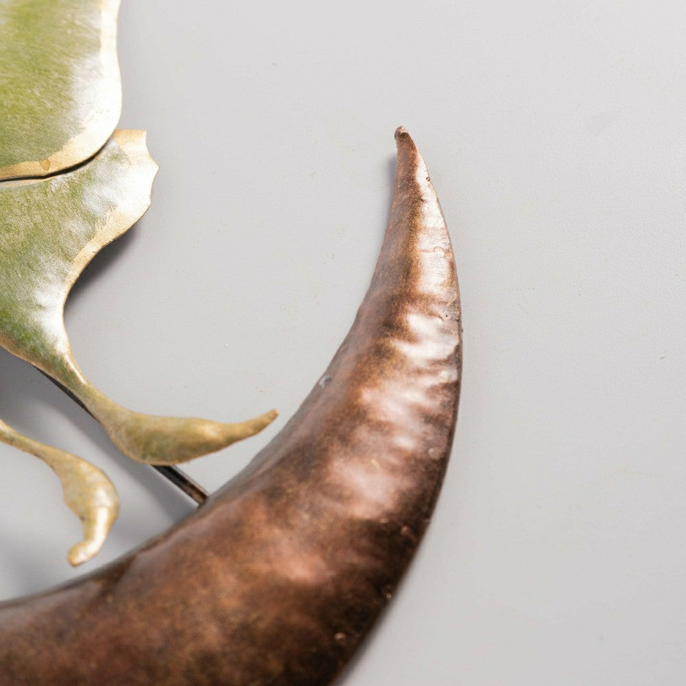 Garden of Wonder Indoor Wall Décor, Metal, Luna Moths & Crescent Moon | Plow & Hearth