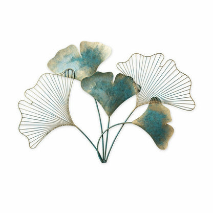 Handcrafted Indoor/Outdoor Metal Ginkgo Leaf Wall Art | Plow & Hearth