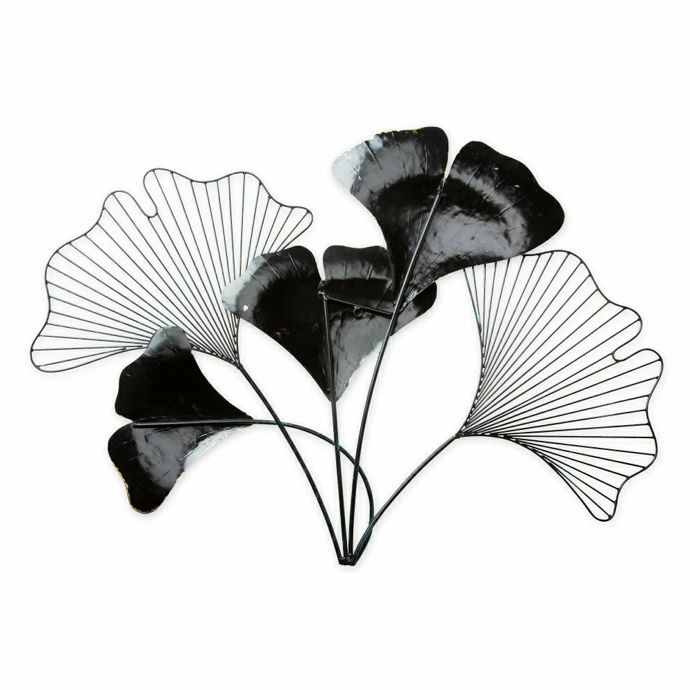 Handcrafted Indoor/Outdoor Metal Ginkgo Leaf Wall Art | Plow & Hearth