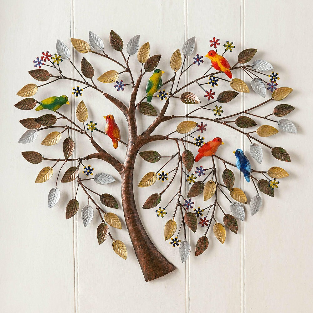 Handcrafted Heart Tree Metal Wall Art | Plow & Hearth