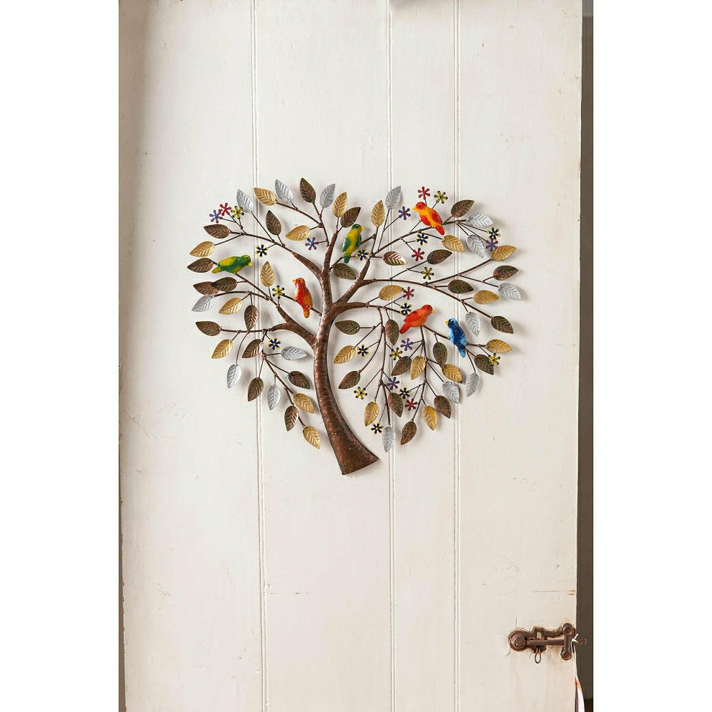 Handcrafted Heart Tree Metal Wall Art | Plow & Hearth