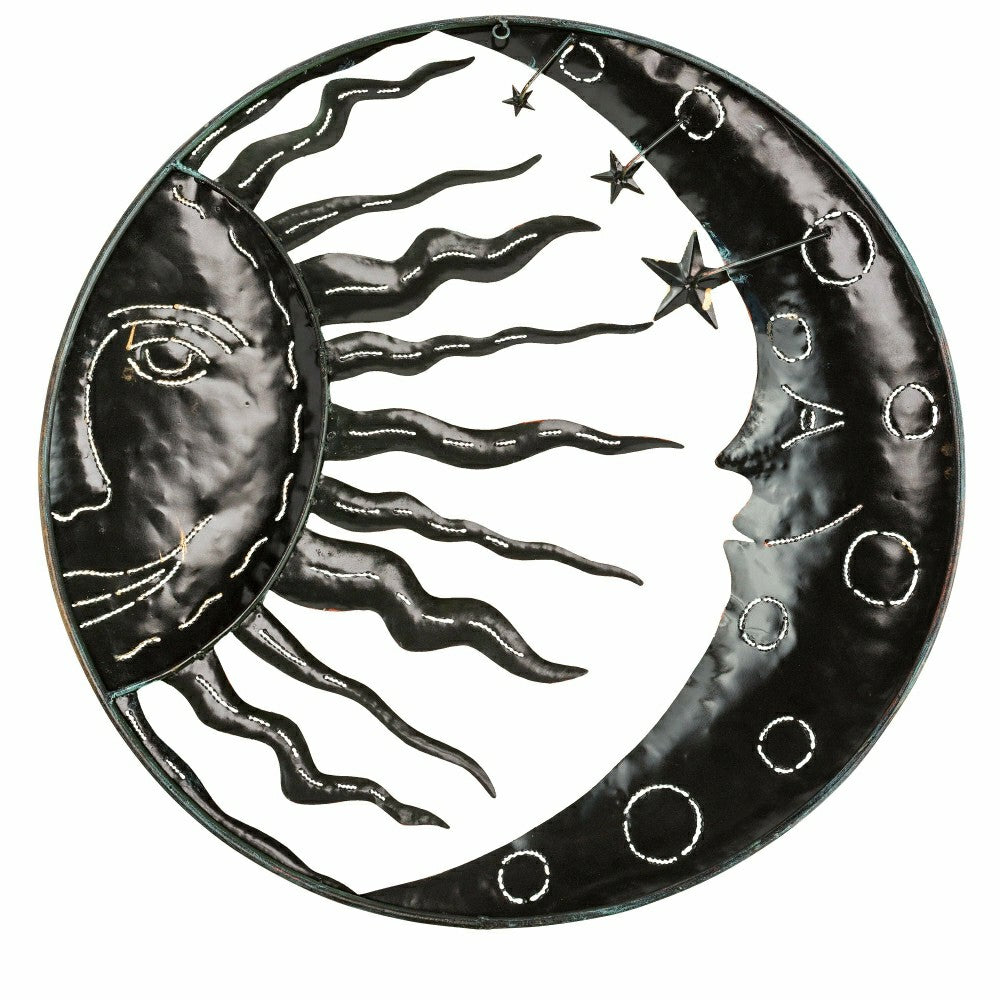 Celestial Sun and Moon Metal Wall Art | Plow & Hearth