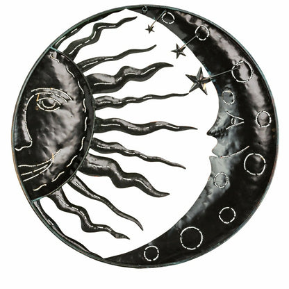 Celestial Sun and Moon Metal Wall Art | Plow & Hearth