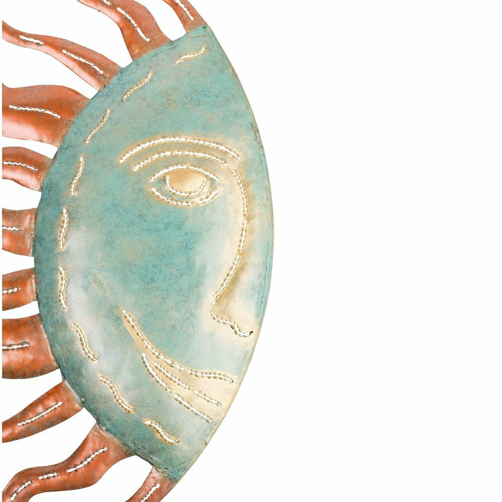 Celestial Sun and Moon Metal Wall Art | Plow & Hearth