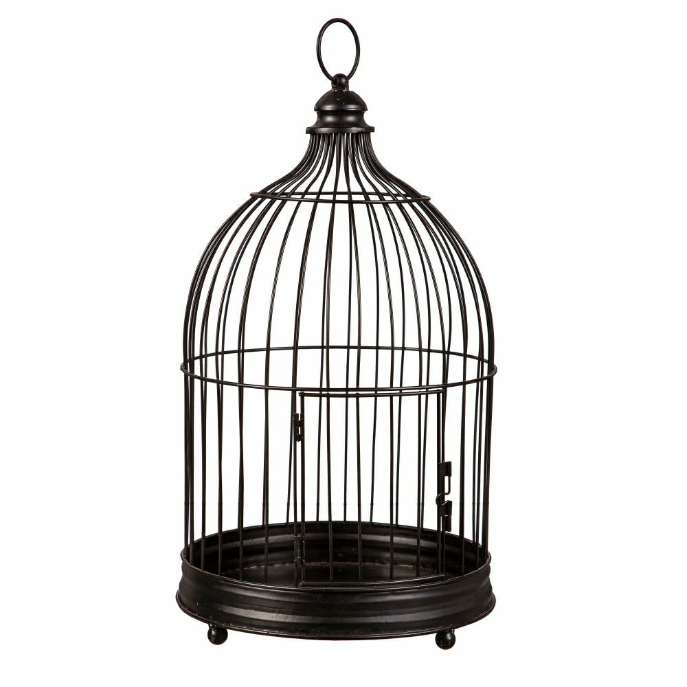 Harvest Blossoms Outdoor Black Bird Cage | Plow & Hearth