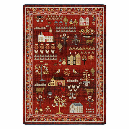 Grafton EnduraStran Folk Art Rug | Plow & Hearth