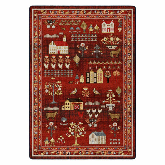 Grafton EnduraStran Folk Art Rug | Plow & Hearth