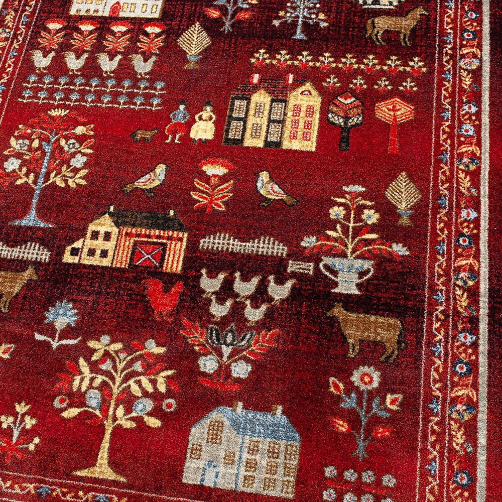 Grafton EnduraStran Folk Art Rug | Plow & Hearth