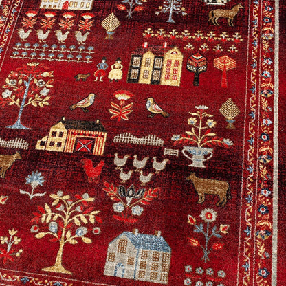 Grafton EnduraStran Folk Art Rug | Plow & Hearth