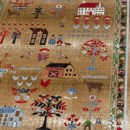 Grafton EnduraStran Folk Art Rug | Plow & Hearth