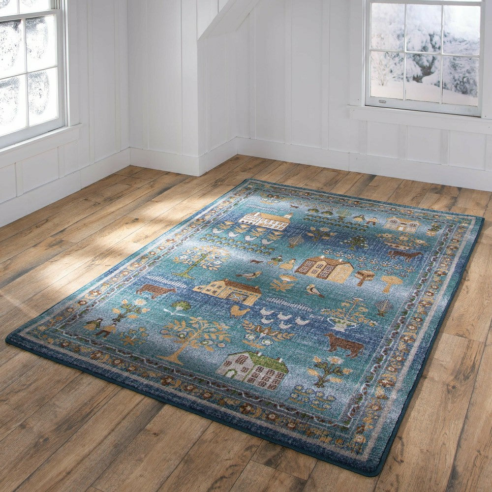 Grafton EnduraStran Folk Art Rug | Plow & Hearth