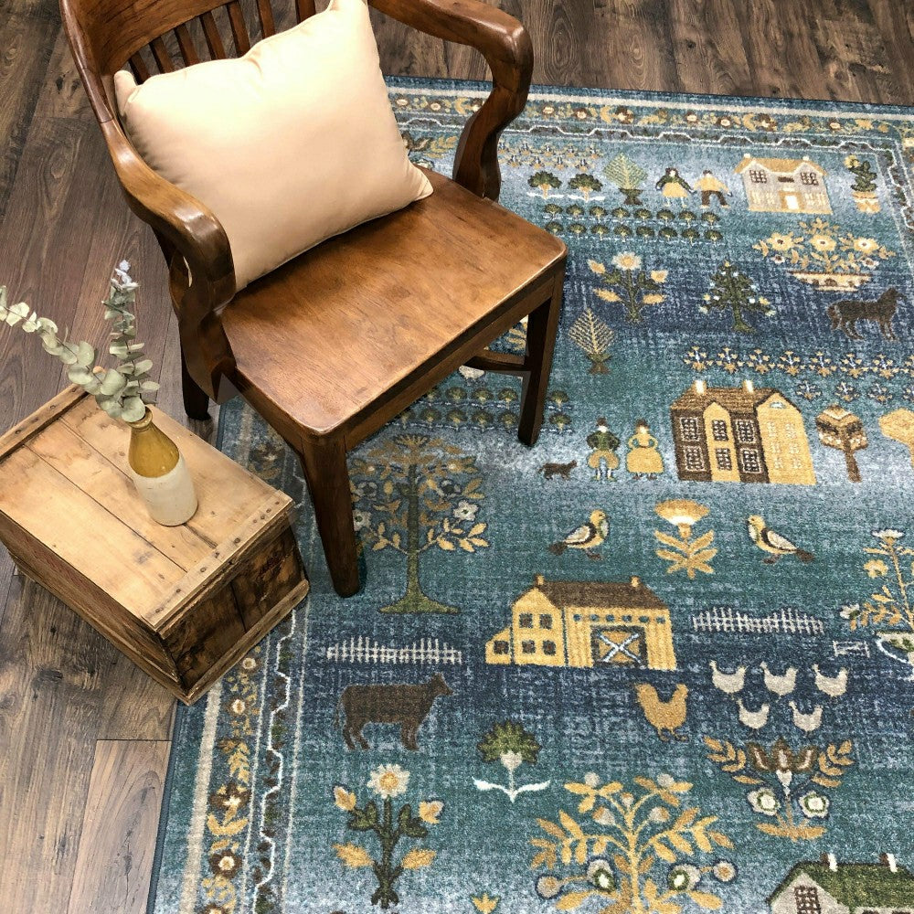 Grafton EnduraStran Folk Art Rug | Plow & Hearth