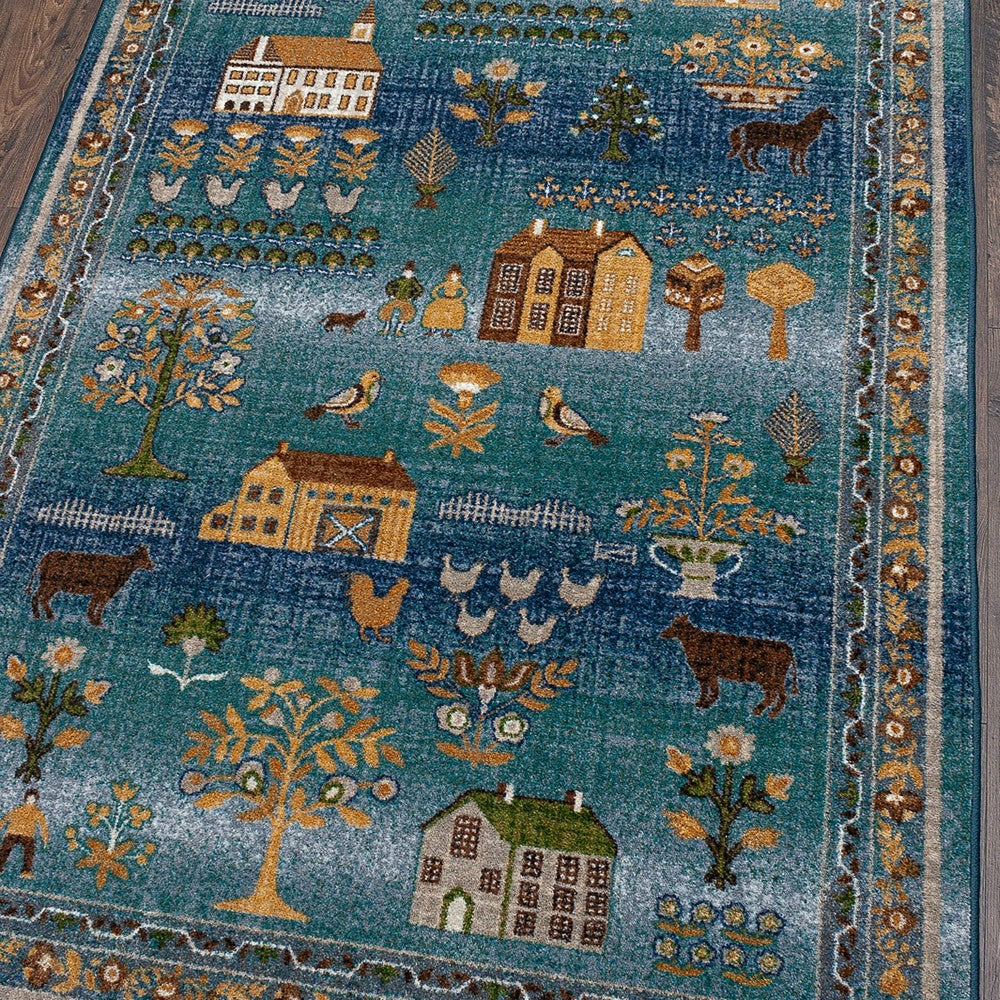 Grafton EnduraStran Folk Art Rug | Plow & Hearth