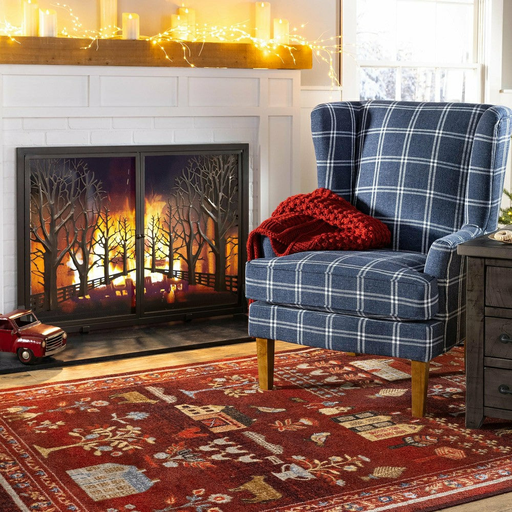 Grafton EnduraStran Folk Art Rug | Plow & Hearth