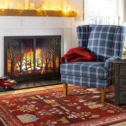 Grafton EnduraStran Folk Art Rug | Plow & Hearth