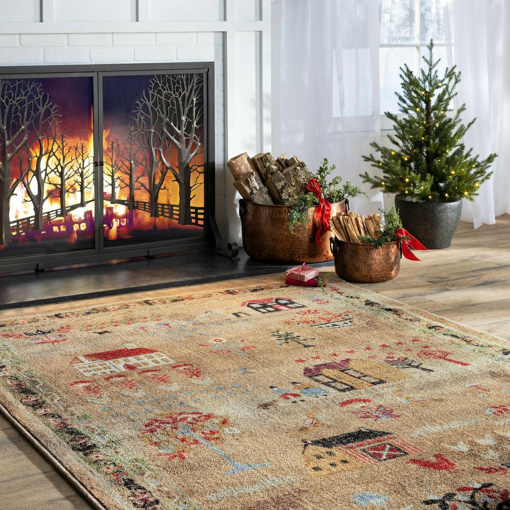 Grafton EnduraStran Folk Art Rug | Plow & Hearth