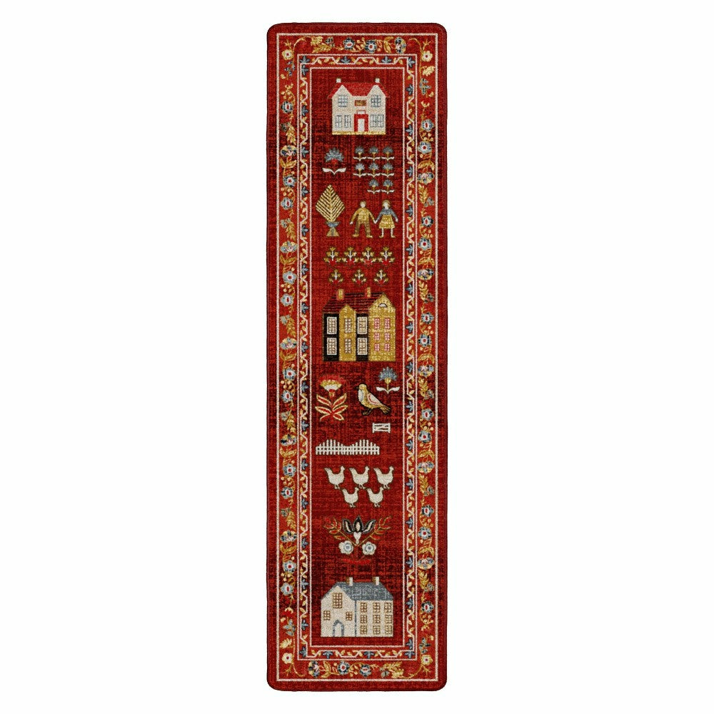 Grafton EnduraStran Folk Art Rug | Plow & Hearth