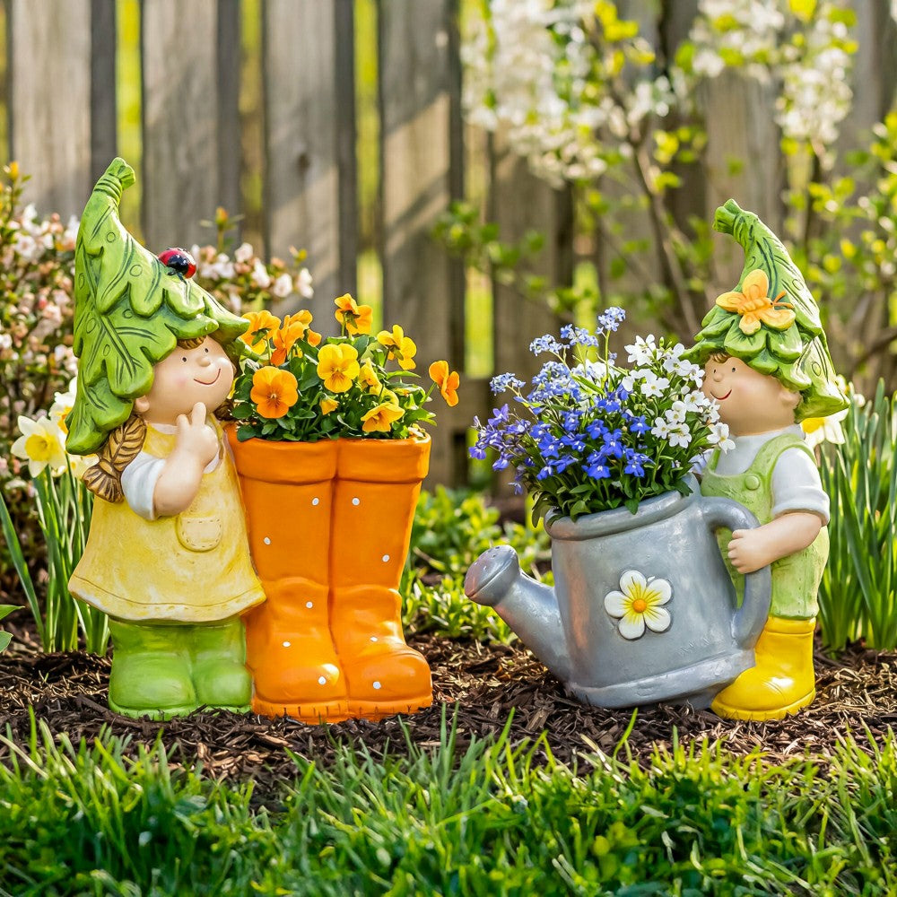 Garden Friends Children Planters, Set of 2 | Plow & Hearth